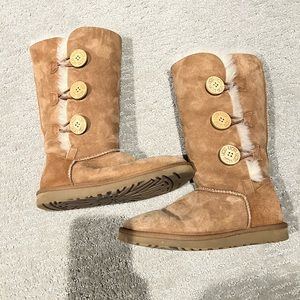 Ugg Australia Tall Bailey Button Boots, Chesnut Size 5